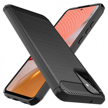 Husa telefon Samsung Galaxy A72 4G / A72 5G - Techsuit Carbon Silicone - Black - Img 4