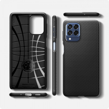 Husa telefon Samsung Galaxy M53 5G - Spigen Liquid Air - Matte Black - Img 4