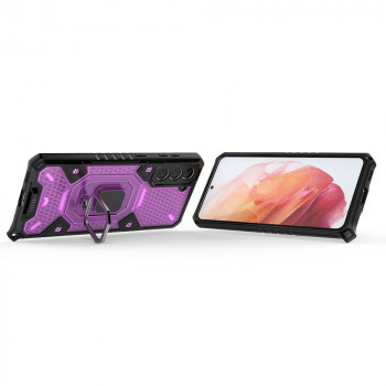Husa telefon Samsung Galaxy S21 FE 5G - Techsuit Honeycomb Armor - Rose-Violet - Img 2