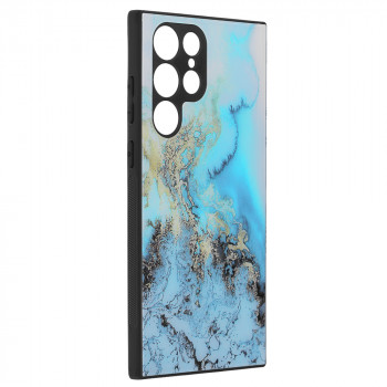 Husa telefon Samsung Galaxy S22 Ultra 5G - Techsuit Glaze Series - Blue Ocean - Img 3