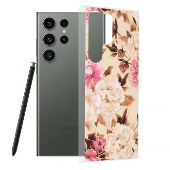 Husa telefon Samsung Galaxy S23 Ultra - Techsuit Marble Series - Mary Berry Nude