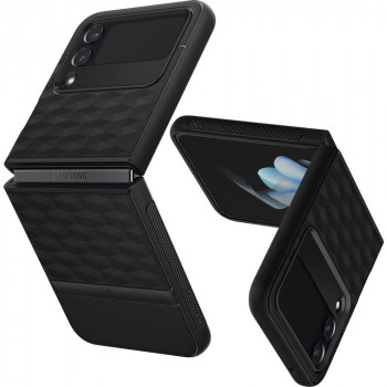 Husa telefon Samsung Galaxy Z Flip4 - Spigen Caseology Parallax - Matte Black