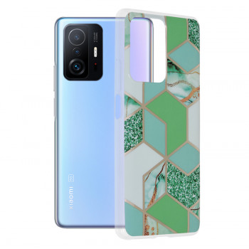 Husa telefon Xiaomi 11T / 11T Pro - Techsuit Marble Series - Green Hex
