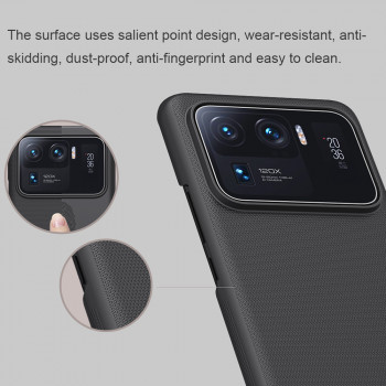 Husa telefon Xiaomi Mi 11 Ultra - Nillkin Super Frosted Shield - Black - Img 3