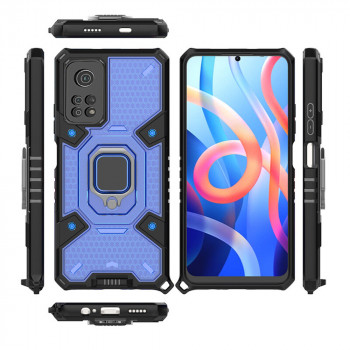 Husa telefon Xiaomi Poco M4 Pro 5G - Techsuit Honeycomb Armor - Blue - Img 2