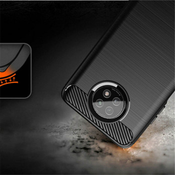 Husa telefon Xiaomi Redmi Note 9T 5G - Techsuit Carbon Silicone - Black - Img 4