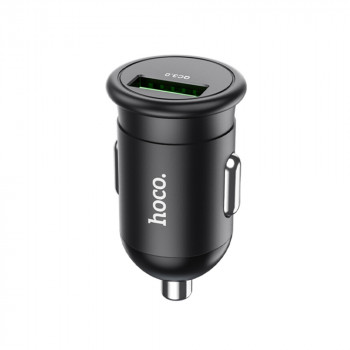 Incarcator Auto USB-A, QC 3.0, 18W, 3A - Hoco (Z43 Mighty) - Black - Img 4