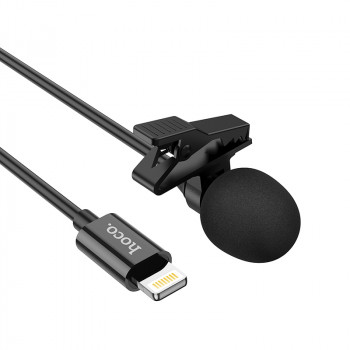 Microfon pentru Telefon cu Mufa Lightning - Hoco (L14) - Black - Img 3