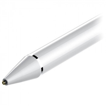 Stylus Pen - USAMS Active Touch Screen with Clip (US-ZB057) - White - Img 3