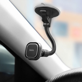 Suport Auto Bord / Parbriz Magnetic - Hoco Astute (CA55) - Black / Grey - Img 4