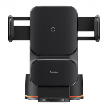 Suport Auto cu Incarcare Wireless 15W - Baseus Wisdom Alignment (CGZX000101) - Black - Img 1