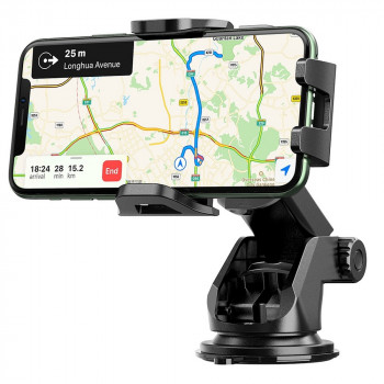 Suport Auto Telefon pentru Bord - Hoco Touareg (CA76) - Black - Img 4