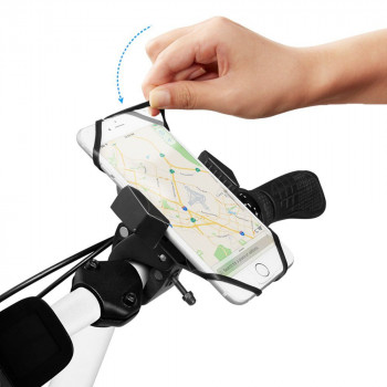 Suport Bicicleta Telefon - Spigen Elastic Grip (A251) - Black - Img 4