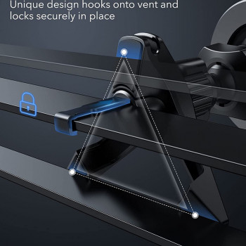 Suport Grila Ventilatie pentru Telefon - ESR HaloLock - Metallic Grey - Img 3