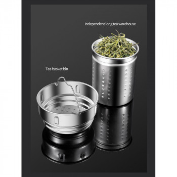 Termos cu Infuzor si Display Digital, 1000ml - Techsuit (THM6) - Silver - Img 4