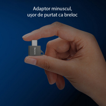 Adaptor OTG Type-C la USB 480Mbps - Yesido (GS08) - Black - Img 3