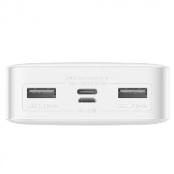 Baterie externa 20000mAh, 15W - Baseus Bipow Digital Display (PPBD050102) - White - Img 3