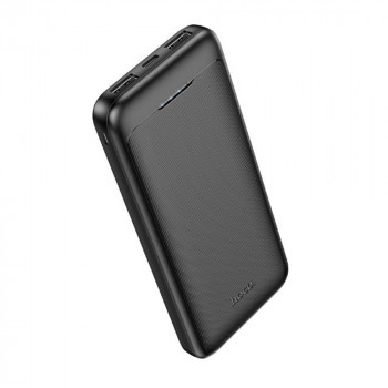 Baterie Externa 2x USB, Type-C, 2A, 10000mAh - Hoco Smart (J111) - Black - Img 1