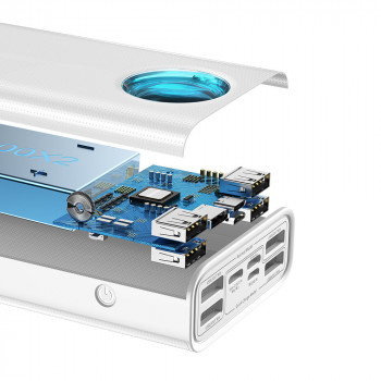 Baterie Externa 30000mAh - Baseus Amblight Digital Display (PPLG000102) - White - Img 4