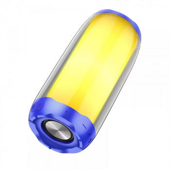 Boxa Portabila LED, Bluetooth 5.0, 10W - Hoco Pulsating (HC8) - Blue - Img 1