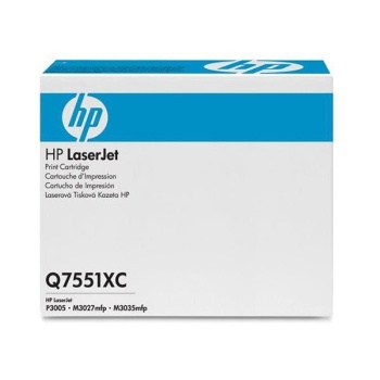 Cartus imprimanta HP OEM Q7551X Laser toner original 51X, Q7551XC, black, 13000 pagini