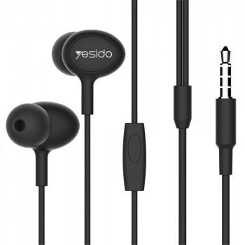 Casti Audio Stereo Jack cu Microfon, 1.2m - Yesido (YH-13) - Black