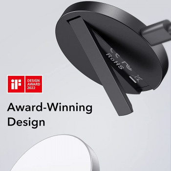 ESR - Wireless Charger HaloLock - MagSafe Compatible, with Kickstand - White - Img 3