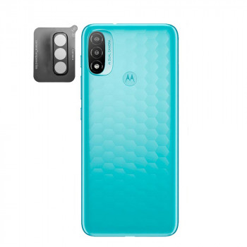 Folie Camera pentru Motorola Moto E20 - Mocolo Silk HD PRO Camera Glass - Black - Img 2