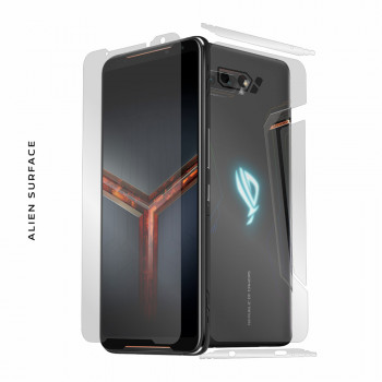 Folie protectie telefon Asus ROG Phone II ZS660KL - Alien Surface Screen+Edges+Back - Transparent - Img 2