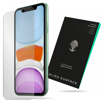 Folie protectie telefon iPhone 11 / XR - Alien Surface Screen Case Friendly - Transparent - Img 1