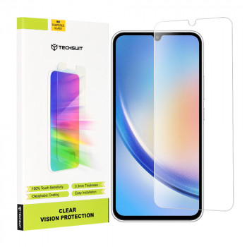 Folie protectie telefon Samsung Galaxy A34 5G - Techsuit Clear Vision Glass - Transparent
