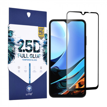 Folie protectie telefon Xiaomi Poco M3 / Redmi 9 Power / Redmi 9T - Lito 2.5D FullGlue Glass - Black - Img 1