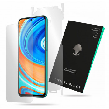 Folie protectie telefon Xiaomi Redmi Note 9S / Note 9 Pro / Note 9 Pro Max - Alien Surface Screen+Edges+Back - Transparent