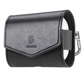 Husa pentru AirPods 3 (2021) - Dux Ducis Leather Case - Black - Img 1