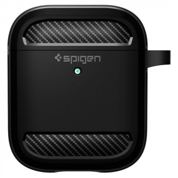 Husa pentru Apple AirPods - Spigen Rugged Armor - Black - Img 2