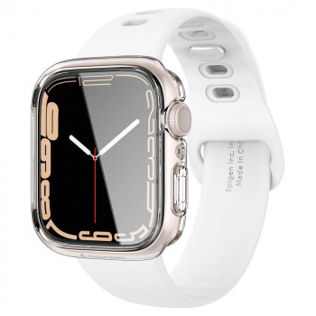 Husa pentru Apple Watch 7 / 8 (41mm) - Spigen Ultra Hybrid - Clear
