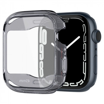 Husa pentru Apple Watch 7 / 8 (45mm) - Spigen Ultra Hybrid - Space Crystal - Img 2