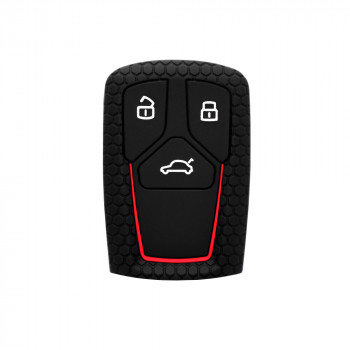 Husa pentru cheie Audi A4, RS4, S4, B9, A5, F5, S5, RS5 - Techsuit Car Key Case (2008.02) - Red