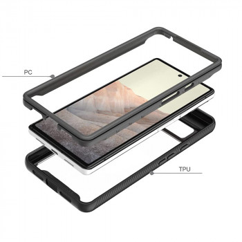 Husa telefon Google Pixel 6 + Folie - Techsuit Defense360 Pro - Black - Img 2