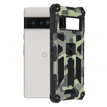 Husa telefon Google Pixel 6 Pro - Techsuit Blazor Series - Camo Lime - Img 1