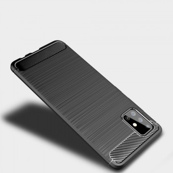 Husa telefon Huawei P40 Lite E - Techsuit Carbon Silicone - Black - Img 4