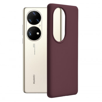 Husa telefon Huawei P50 Pro - Techsuit Soft Edge Silicone - Plum Violet - Img 1