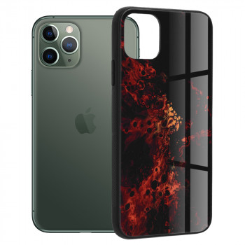 Husa telefon iPhone 11 Pro - Techsuit Glaze Series - Red Nebula - Img 1
