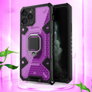 Husa telefon iPhone 11 Pro - Techsuit Honeycomb Armor - Rose-Violet - Img 2