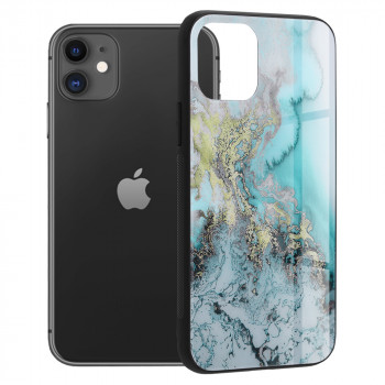 Husa telefon iPhone 11 - Techsuit Glaze Series - Blue Ocean - Img 1