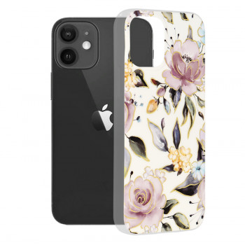 Husa telefon iPhone 12 / 12 Pro - Techsuit Marble Series - Chloe White