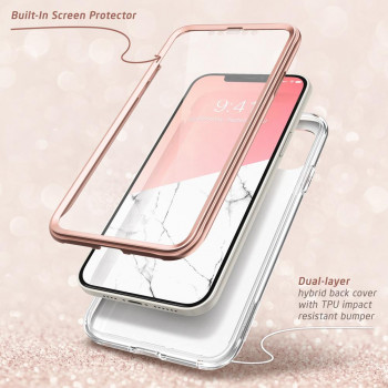 Husa telefon iPhone 12 Pro Max - I-Blason Cosmo - Marble - Img 4