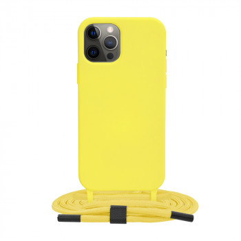 Husa telefon iPhone 12 Pro - Techsuit Crossbody Lanyard - Yellow