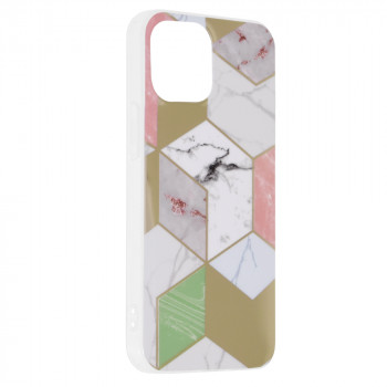 Husa telefon iPhone 13 mini - Techsuit Marble Series - Purple Hex - Img 2