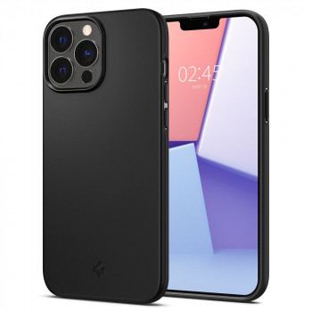Husa telefon iPhone 13 Pro - Spigen Thin Fit - Black - Img 1